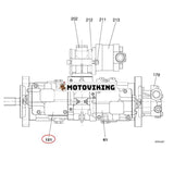 Kawasaki K3V63DTP Regulator LL00090 för CASE Grävmaskin CX130 CX135SR