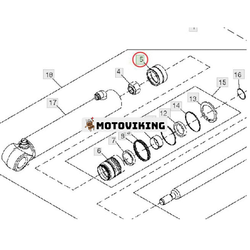 Kolv AH166138 för John Deere Engine 3029 4045 4024 5030 Lastare 270 260 314G 318E 319E 319D 320E 320G 323D 325 328