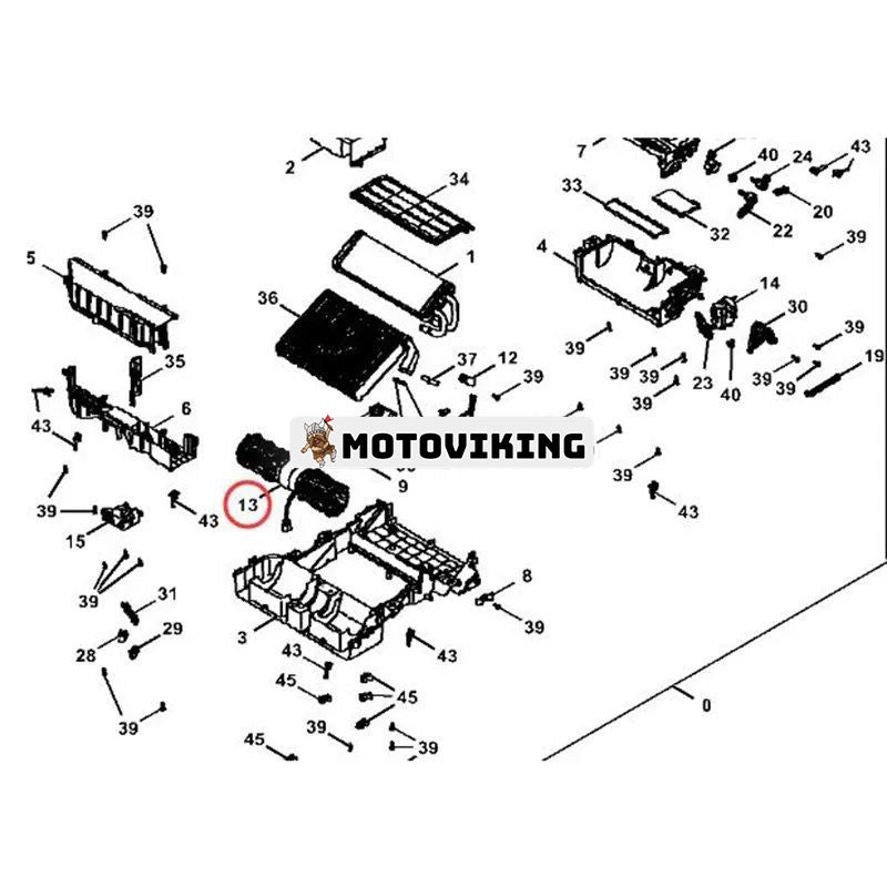Fläktmotor FXB00004059 för John Deere 30G PC4 35G 50G PC7 Hitachi ZAXIS30U-5N ZAXIS35U-5N ZAXIS50U-5N