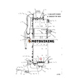 Vattenkylare 1P-6101 1P6101 för Caterpillar CAT Engine D346 Traktor 641B 650B 657B