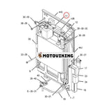 Vattenkylare 380-6367 3806367 för Caterpillar CAT Engine C1.8 C1.7 C1.3 C2.4 Grävmaskin 303.5E 303E 304E