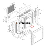 Vattentankkylare 11LQ-30212 11LQ30212 för Hyundai Loader HL780-9 HL780-9S