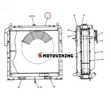 Vattentankkylare 2452U433S1 för Kobelco grävmaskin SK300LC-4 SK400LC-4