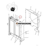 Vattentankkylare YB05P00019S001 för New Holland Grävmaskin E235BSR E235BSRLC E235BSRNLC