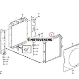 Oljekylare VOE14638979 14638979 för Volvo Grävmaskin EW60C