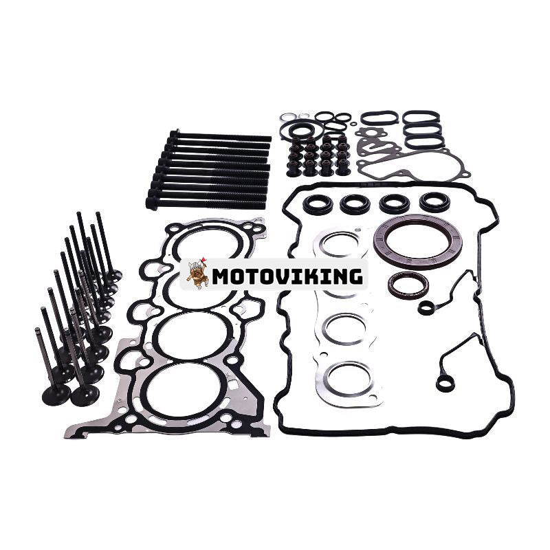 Topppackningssats med bultar & insugsavgasventiler ES72486 HGB193 för Hyundai Kia Engine 1.8L 2.0L