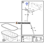 Oljesticka VOE21899602 för Volvo Grävmaskin EC220D EC220E EC235D ECR235D EW160D EW180D EW210D Kompaktor SD115