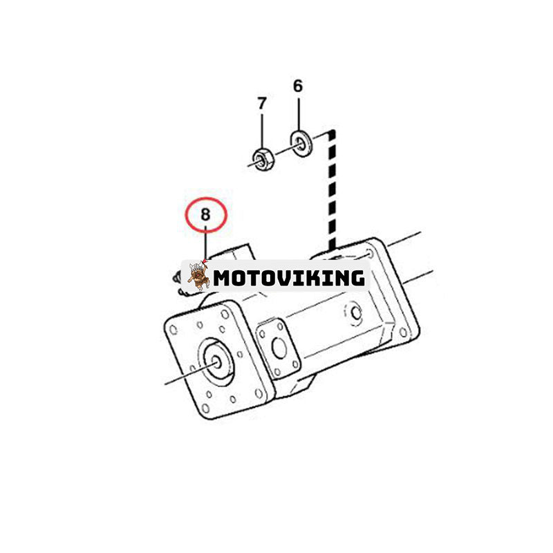 Hydraulpump 11096982 för Volvo Loader L330D L330E