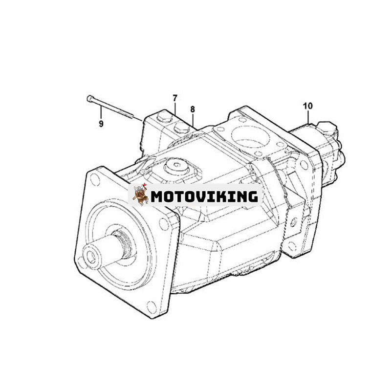 Hydraulpump 11411471 VOE11411471 för Volvo Loader L350F