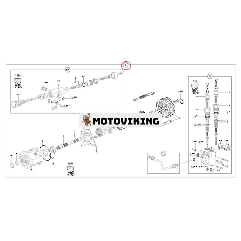 Hydraulpump VOE11806087 för Volvo Grävmaskin EC35