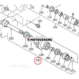 Bandrulle Bottenrulle RD301-21700 för Kubota grävmaskin KX161-2 U45