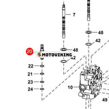 Ventiltätningssats 6676871 för Bobcat Loader S160 S130 S300 T200 T250