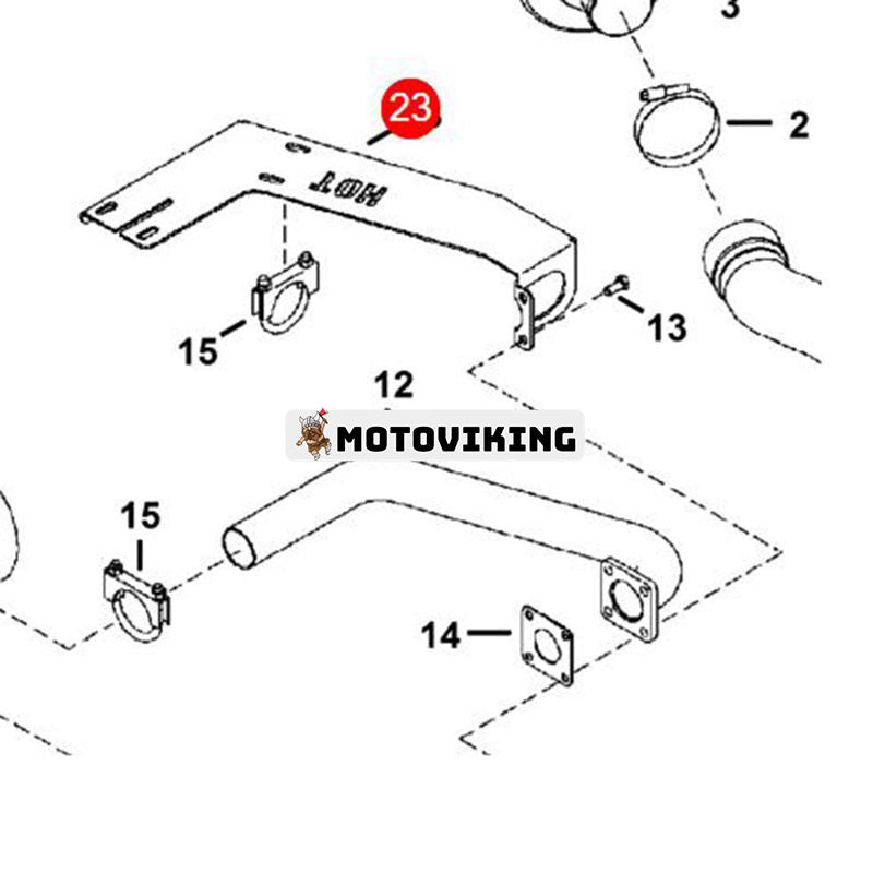 Kåpa Avgasrör 7127718 för Bobcat Grävmaskin 430