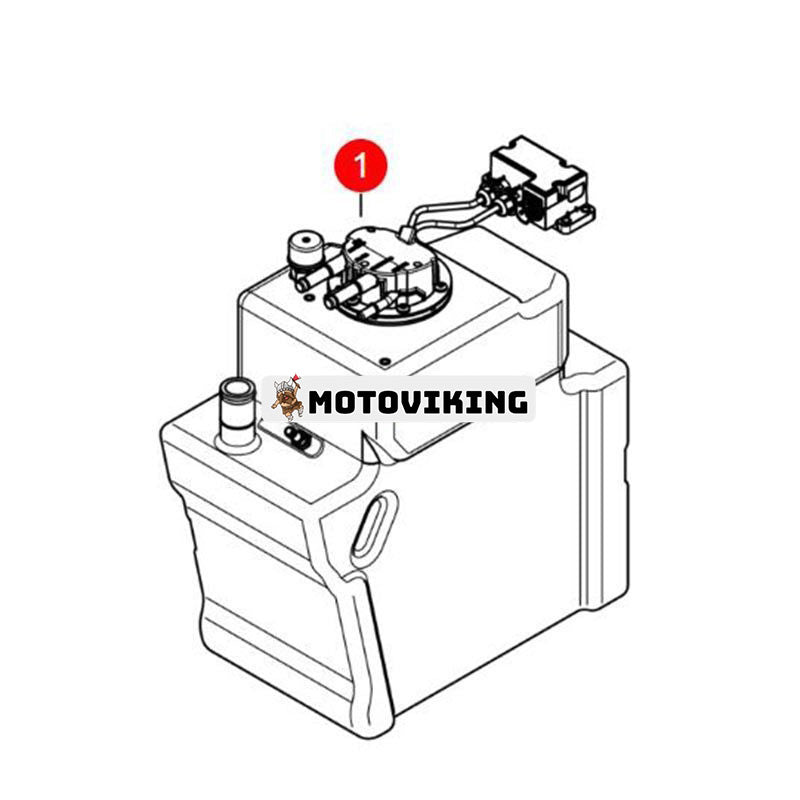 Dieselavgasvätska (DEF) kontrolltank 7303044 för Bobcat CTL T750 T770 T870