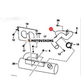 Tube Assy Exhaust 6684572 för Bobcat Toolcat 5600