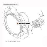 För Komatsu hjullastare WA500-3 WA500-3LK Hydraulpump 705-52-31130