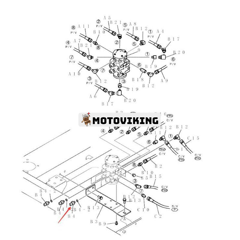 Lågtrycksgivare LC52S00019P1 YW52S0002P1 för Kobelco grävmaskin SK200-6 ED150-2 SK170-8 SK210LC-8 SK485-9 SK850