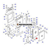 Oljekylare 203-03-67321 för Komatsu Engine SAA4D102E-2 Grävmaskin PC100L-6 PC100-6 PC120-6 PC130-6