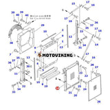 Oljekylare 203-03-67130 för Komatsu grävmaskin PC120-6 PC120LC-6 PC130-6 PC130-6K PC150LGP-6K