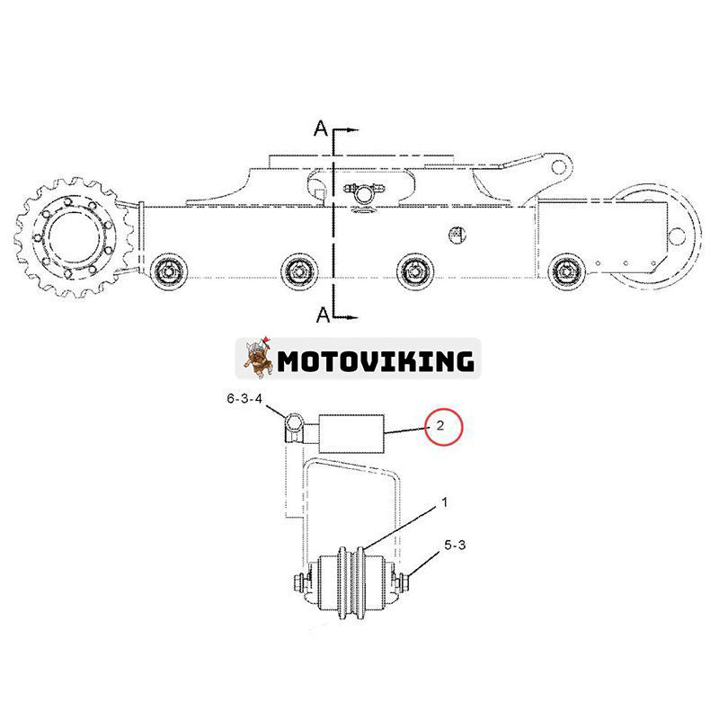 30 MM bärrulle 265-7675 för Caterpillar CAT grävmaskin 304CCR 305CCR 305.5D