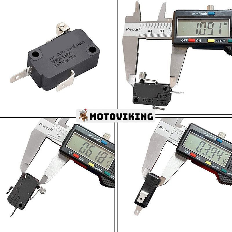 2st Micro Switch 10896 för EZGO Accelerator 1994-Up TXT PDS/DCS golfbilar