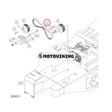 Pumpdrivrem TCU16026 för Kawasaki Engine FD750D FD791D FH721D John Deere gräsklippare 737 757 777 797