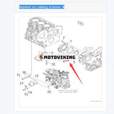 Rotor Ytter 119802-32120 för Hitachi ZX30U-3F ZX33U-3F ZX35U-3F ZX38U-3F ZX48U-3F ZX50U-3F ZX52U-3F Yanmar TNV88 3TNV88 4TNV88