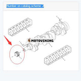 Vevaxel Gear 2767391 för Caterpillar CAT 320D GC 320D2 323D M316D M318D M322D C6.6 C7.1