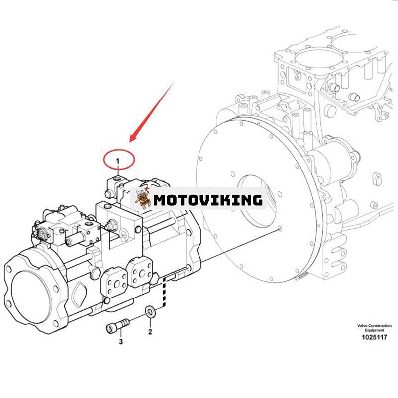 Hydraulpump VOE14625693 för Volvo EC480D EC480DCL grävmaskin