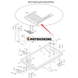 Bottenplatta Monteringsmatta-golv 71N6-10141 för Hyundai R110-7 R140LC-7 R320LC-7 grävmaskin