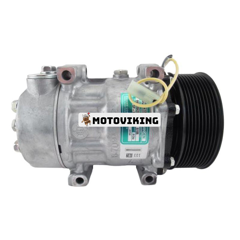 SD7H15 A/C Kompressor 82436934 för Volvo Penta Engine TAD570VE TAD571VE TAD572VE TAD870VE TAD871VE