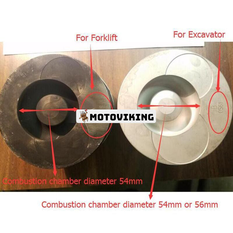 STD kolvsats med ring för Doosan Daewoo Engine DB58 DB58T DB58TIS