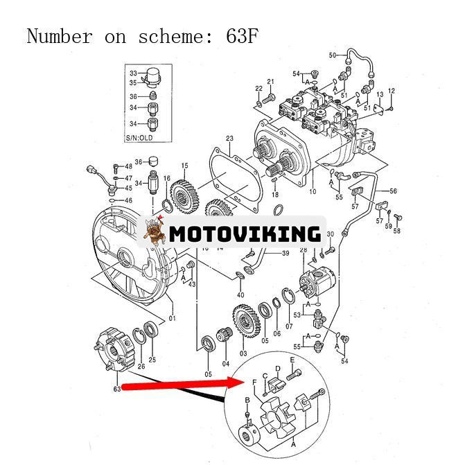 Hydraulpumpkopplingselement 4334891 för Hitachi EX100-3 EX100-5 EX120-3 EX120-5 EX200-5 EX150LC-5 EX210K-5