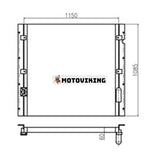 Hydraulisk oljekylare 162-9830 155-9445 142-4917 för Caterpillar grävmaskin CAT E345B