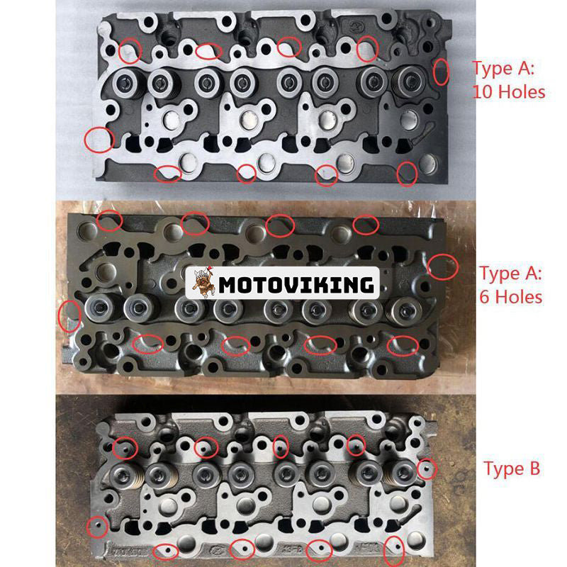 Motor V2203 V2203-EB V2203-M-E2B V2203-E2B Komplett cylinderhuvud med full packningssats för Kubota