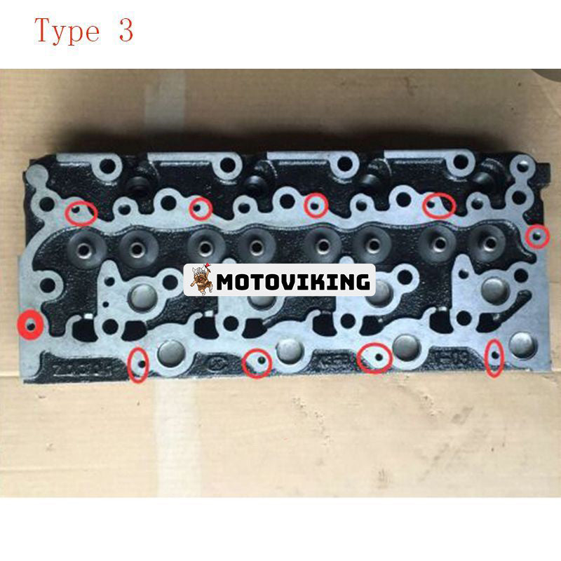 Motor V2203 V2203T V2203E V2203B Komplett cylinderhuvud 1J860-03040 för Kubota grävmaskin KX121-2 KX121-3 KX121-3S KX121-3ST KX161-2 KX1561-3 U4S