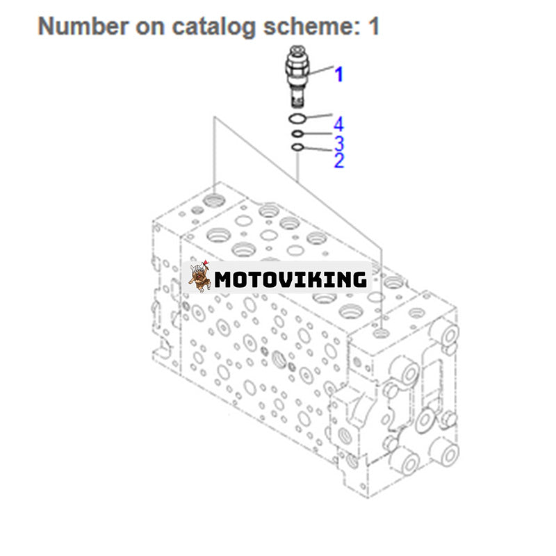 Avlastningsventil Assy 723-40-94501 för Komatsu grävmaskin PC200-8 PC210-10 PC220LC-8