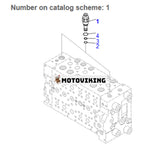 Avlastningsventil Assy 723-40-94501 för Komatsu grävmaskin PC200-8 PC210-10 PC220LC-8