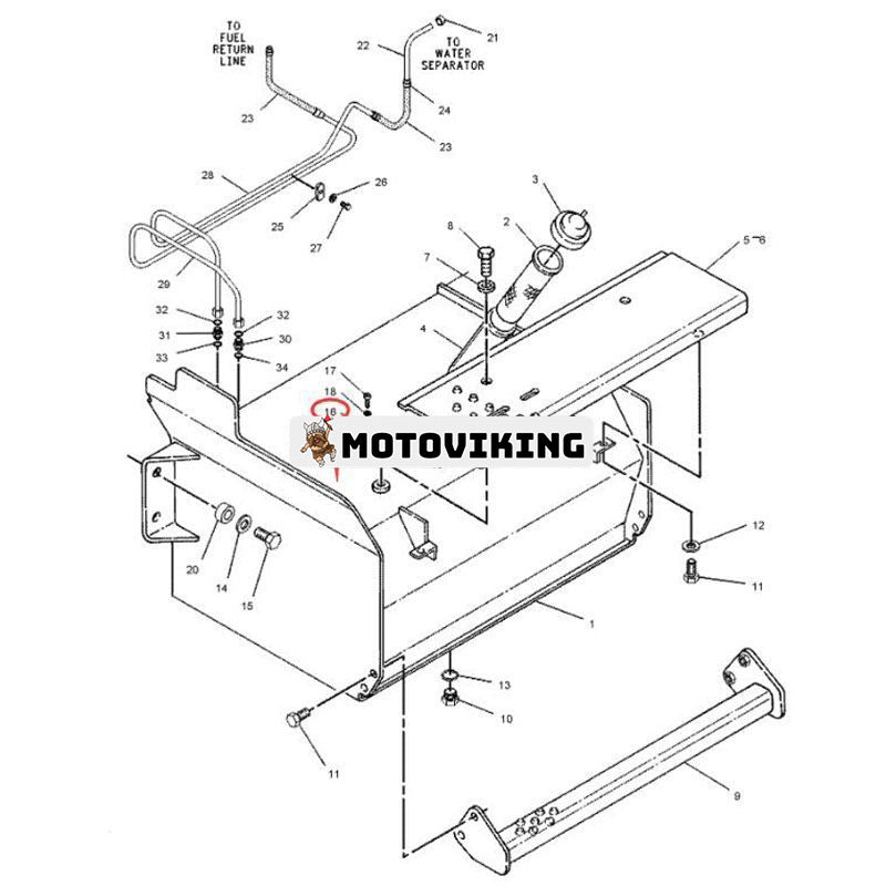 Bränslenivågivare 3E-7128 för Caterpillar CAT 428B 416B Grävlastare 3054 motor