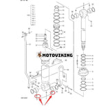 Armbussning 4630702 för Hitachi ZX240-3 ZX250K-3 ZX330-3 ZX350H-3 ZX400LCH-3 ZX400W-3 ZX450-3 ZX470H-3 grävmaskin