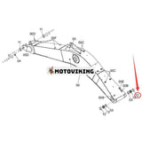 Bombussning 4724236 för Hitachi ZX330-5G ZX330LC-5G ZX350H-5G ZX350K-5G ZX350LC-5B ZX350LCH-5G ZX350LCK-5G ZX350LCN-5B ZX400L-