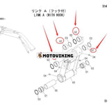 Skoklänkbussning 4397791 för Hitachi ZX250K-3 ZX270 ZX270-3 ZX280LC-3 ZX350K-3 ZX450 ZX450H grävmaskin