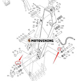 Armbussning 4409122 för Hitachi ZX120-3 ZX160 ZX180LC ZX200 ZX200-3 ZX240-3 ZX27-3 ZX450 ZX450-3 ZX600 grävmaskin