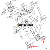 Bombussning 4402460 för Hitachi grävmaskin ZX180LC ZX200 ZX210L-3 ZX210W-3 ZX225USR