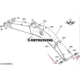 Bombussning 4723759 för Hitachi grävmaskin ZH200-A ZX200-5G ZX200LC-5G ZX210F-5G ZX210H-5G ZX210K-5G ZX210LCH-5G