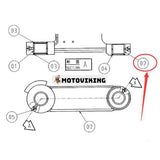 Skoklänkbussning 4356103 för John Deere 75G 85G 60D 75C 80C 75D 85D 60G 80 Grävmaskin