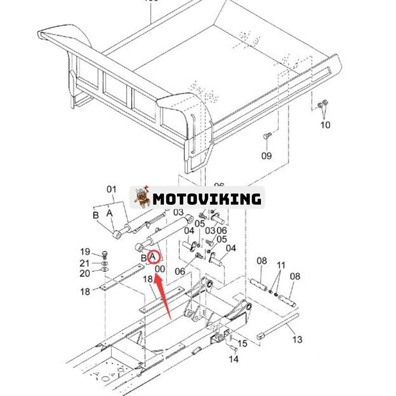 Bladcylinderkomponenter Bussning 4334427 för Hitachi EG65R-3 EG70R EG70R-3 EX40-2 EX40U EX45-2 EX50U ZX40U ZX40U-5A