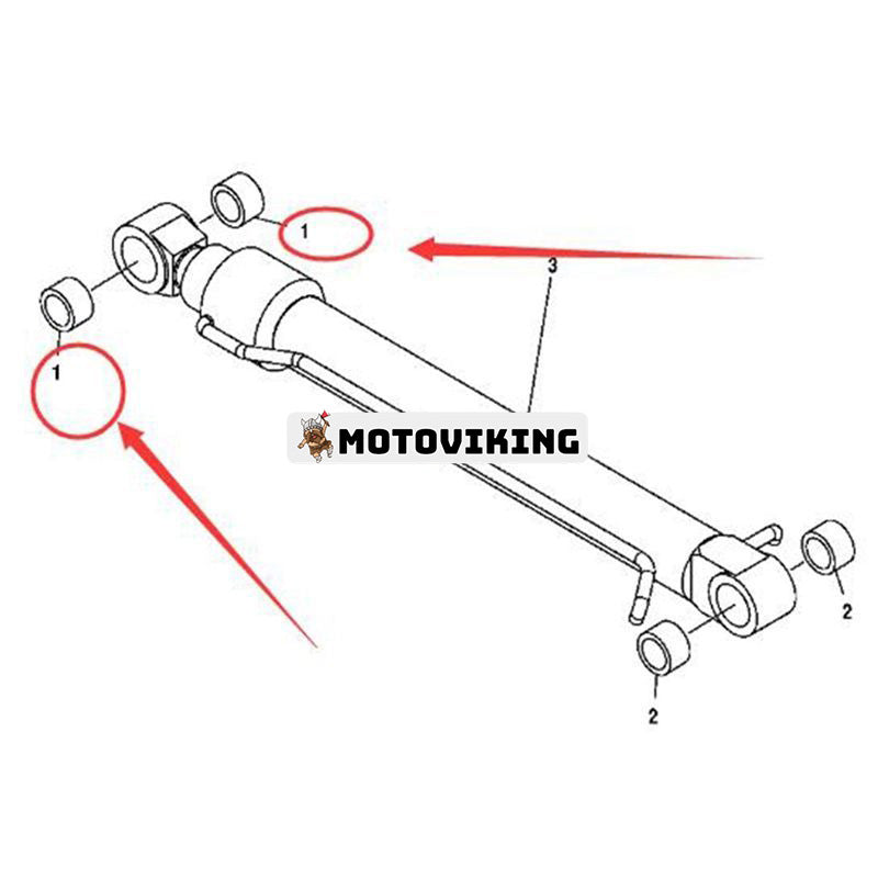 Skopcylinderkomponenter Bussning 4365448 för Hitachi EX100-5 EX120-5 EX130H-5 EX200-5 EX220-5 ZX120 ZX120-3