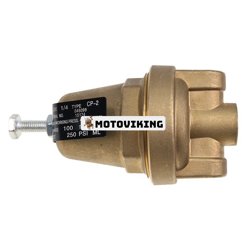 Skruvkompressor tryckregulator 250 PSI 1/4" Inlopp 045099 för Sullair