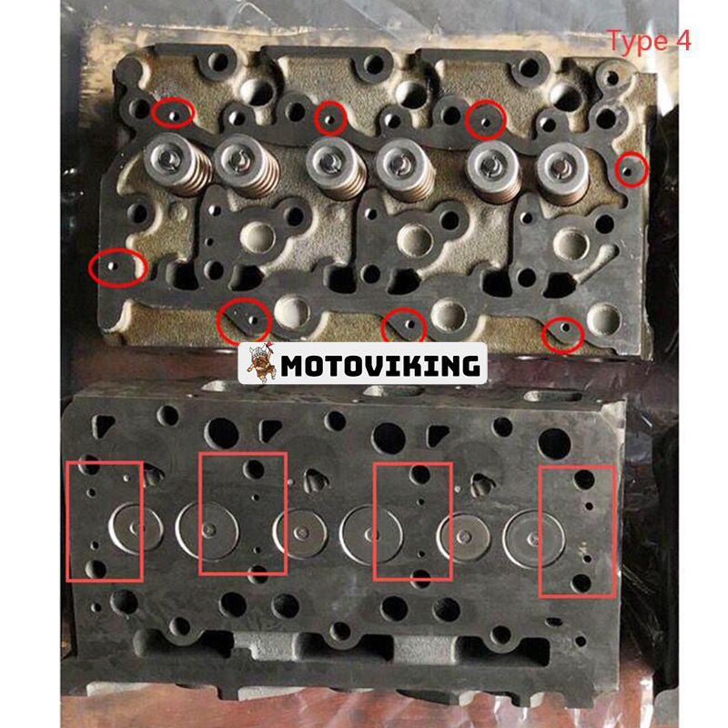 D1703 Motor komplett cylinderhuvud med full packningssats för Kubota L2501D L3240DT L3400DT L3540HSTC Bobcat 325C 238 325D